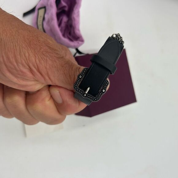 Unisex Gucci, leather bracelet with lion head made in Italy - Picture 7 of 11